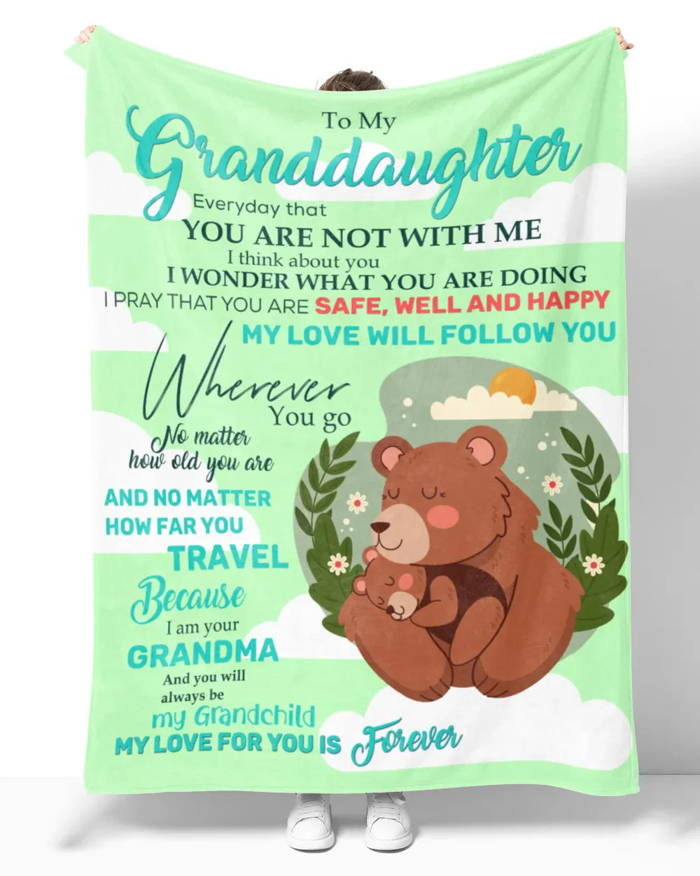 Special Gift For Your Granddaughter Blanket - From Grandma