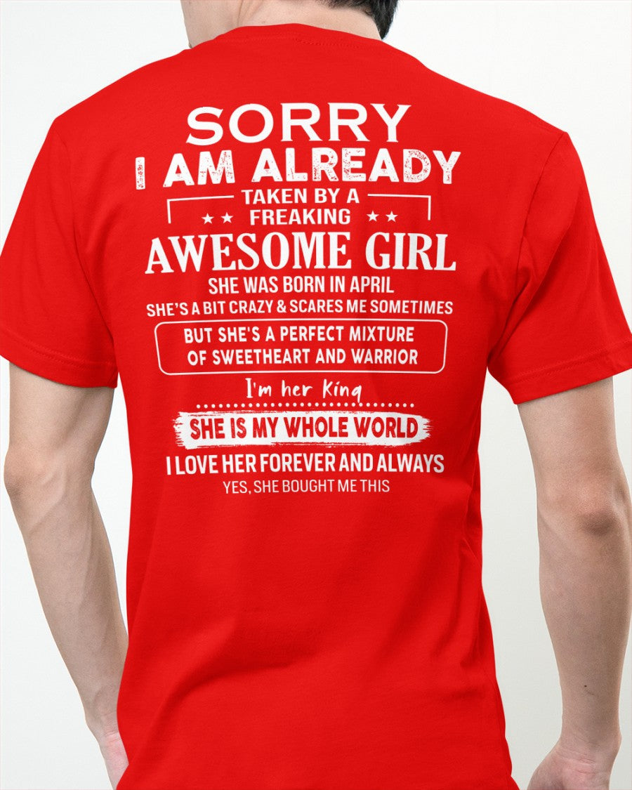 April - Awesome girl - Perfect gift for your boyfriend - (SKU04-86-04) - From Wife EBIL04