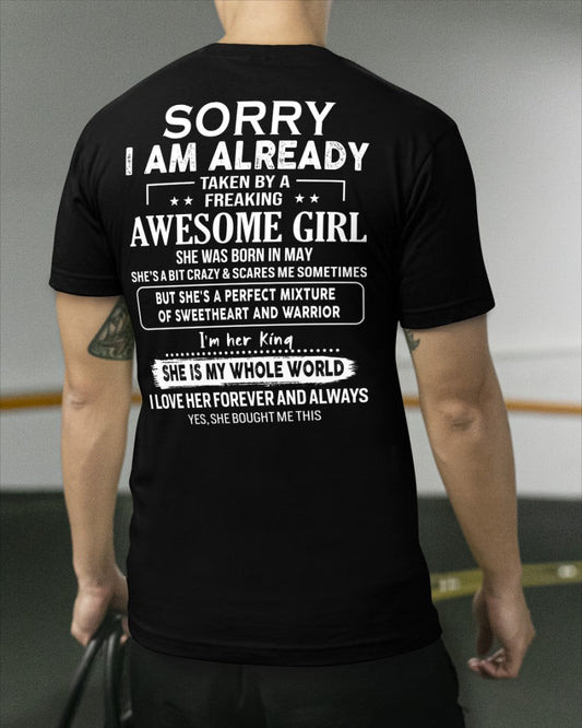 May - Awesome girl - Perfect gift for your boyfriend - (SKU04-86-05) - From Wife EBIL05