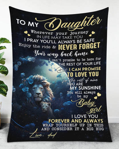 Special Gift For Your Daughter Blanket - From Dad (SKUB07-62)