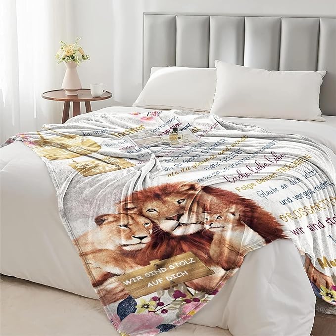Besonderes Geschenk für deine Tochter – Decke von Mama Papa