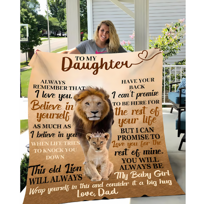 Special Gift For Your Daughter Blanket - From Dad