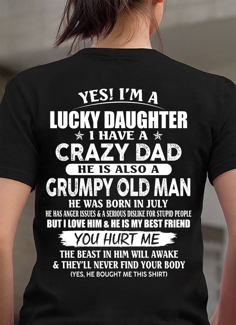 July - Awesome Grumpy Old Dad - Special gift for your daughter From Dad - EBIL07 (SKU10-50-07)