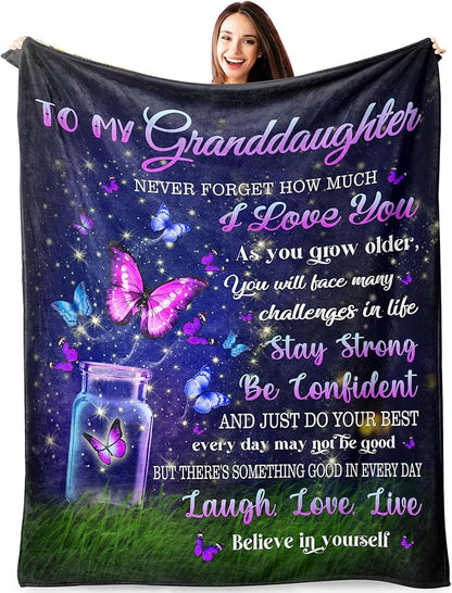 Special Gift For Your Granddaughter Blanket - From Grand (SKUB06-78)