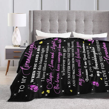 Special Gift For Your Granddaughter Blanket - From Grandma (SKUB12-270)