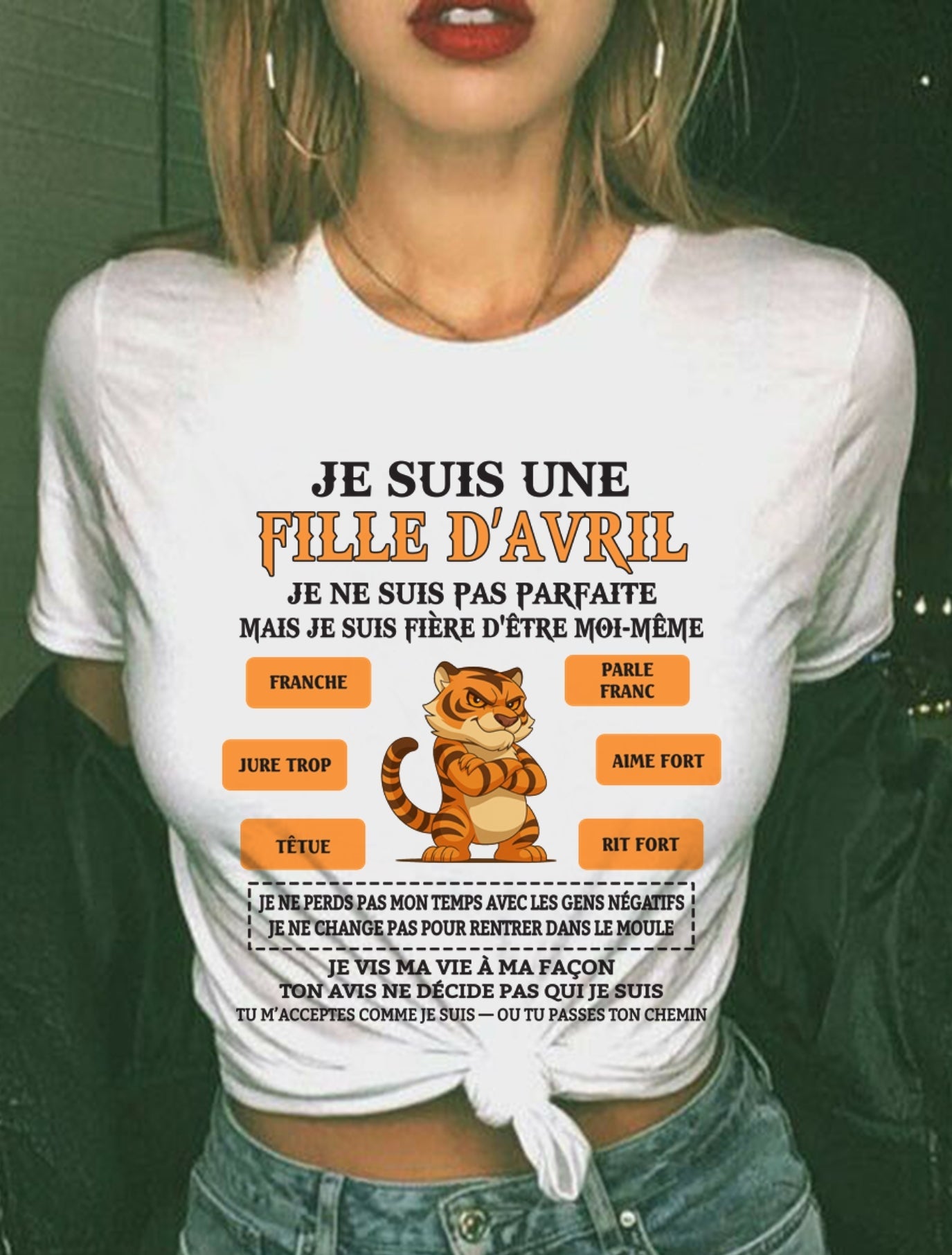 JE SUIS UNE FILLE D’AVRIL - fma DONN04 / fr04 (SKU26T-01240-04)