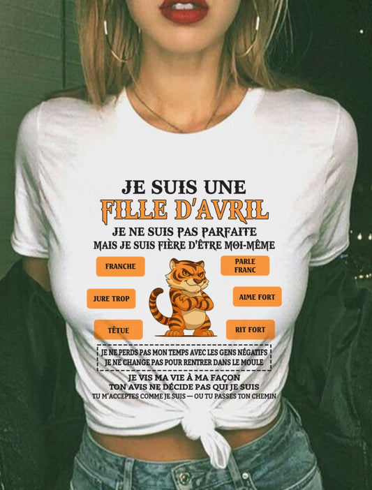 JE SUIS UNE FILLE D’AVRIL - fma DONN04 / fr04 (SKU26T-01240-04)