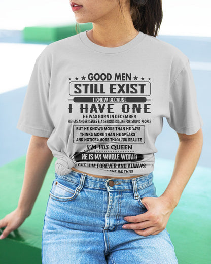 December - Good men Still Exist - gift for your girlfriend, wife from Husband - Ebil12 (SKU-GM-12)