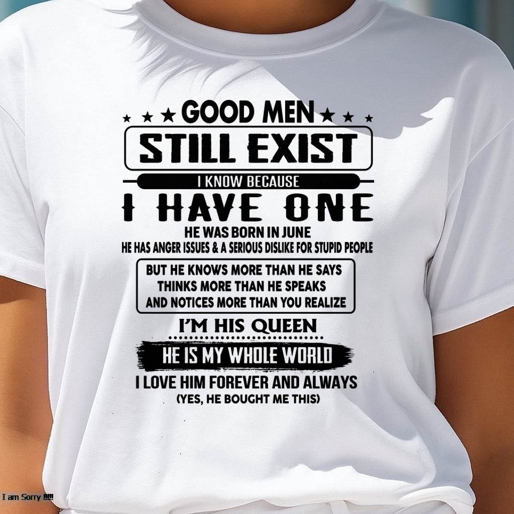 June - Good men Still Exist - gift for your girlfriend, wife from Husband - EBIL06 (SKU-GM-06)