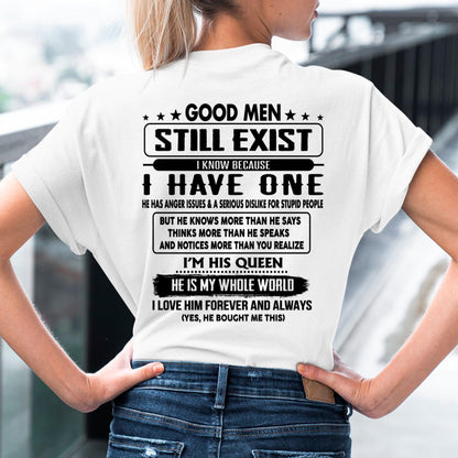 Good men Still Exist - gift for your girlfriend, wife from Husband - Ebil00 (SKU-GMSAU-00)