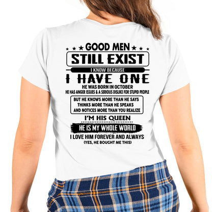 October - Good men Still Exist - gift for your girlfriend, wife from Husband - EBIL10 (SKU-GMSAU-10)