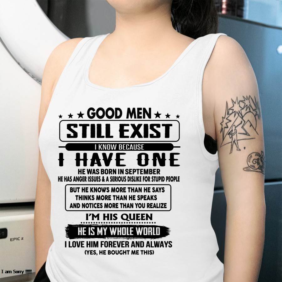 September - Good men Still Exist - gift for your girlfriend, wife from Husband - Ebil09 (SKU-GM-09)