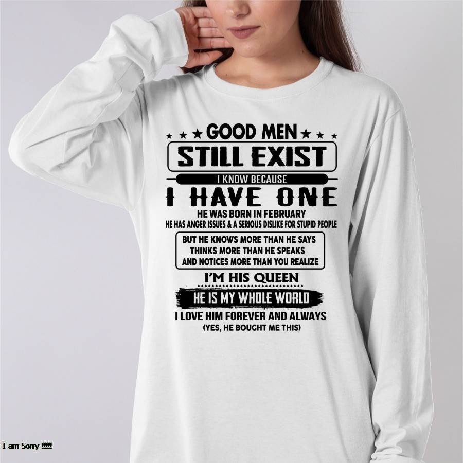 February - Good men Still Exist - gift for your girlfriend, wife from Husband - EBIL02 (SKU-GM-02)