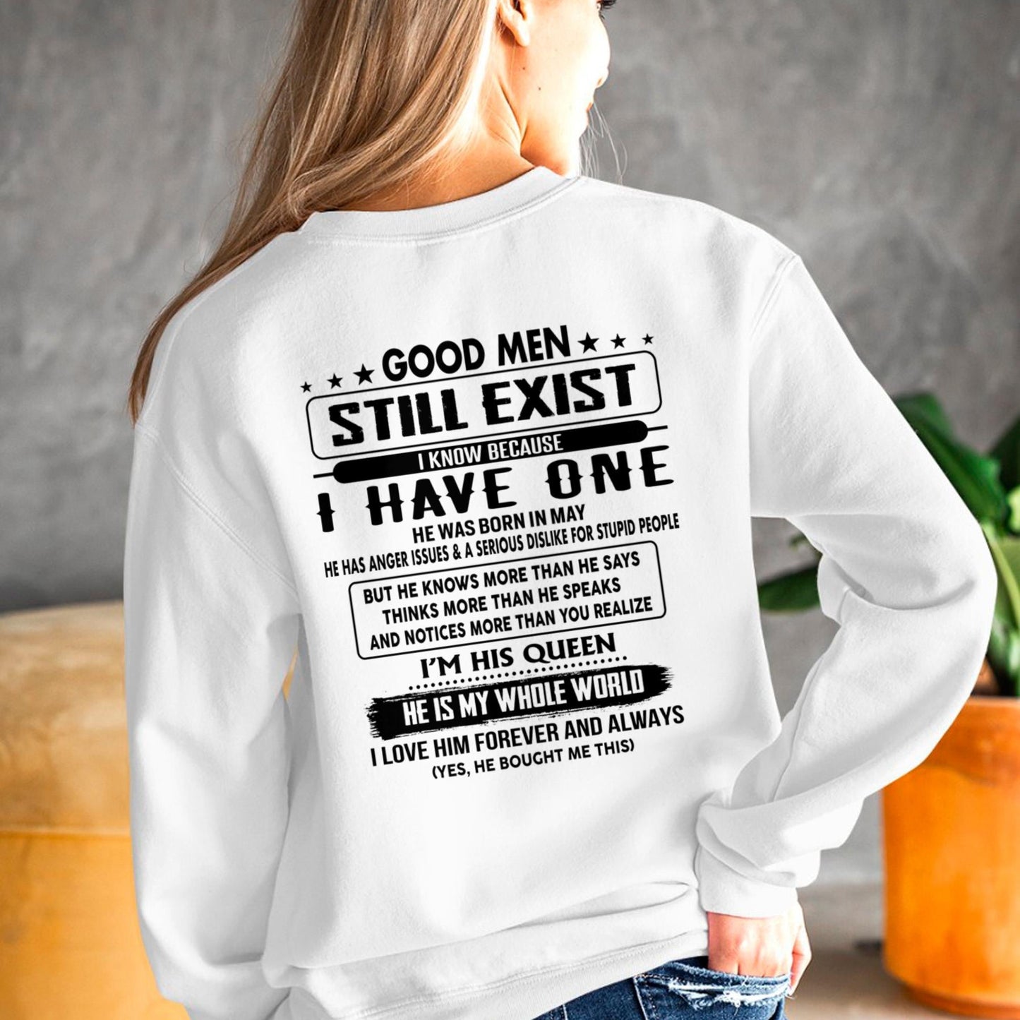 May - Good men Still Exist - gift for your girlfriend, wife from Husband - EBIL05 (SKU-GMSAU-05)