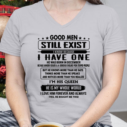 December - Good men Still Exist - gift for your girlfriend, wife from Husband - EBIL12 (SKU-GM-12)