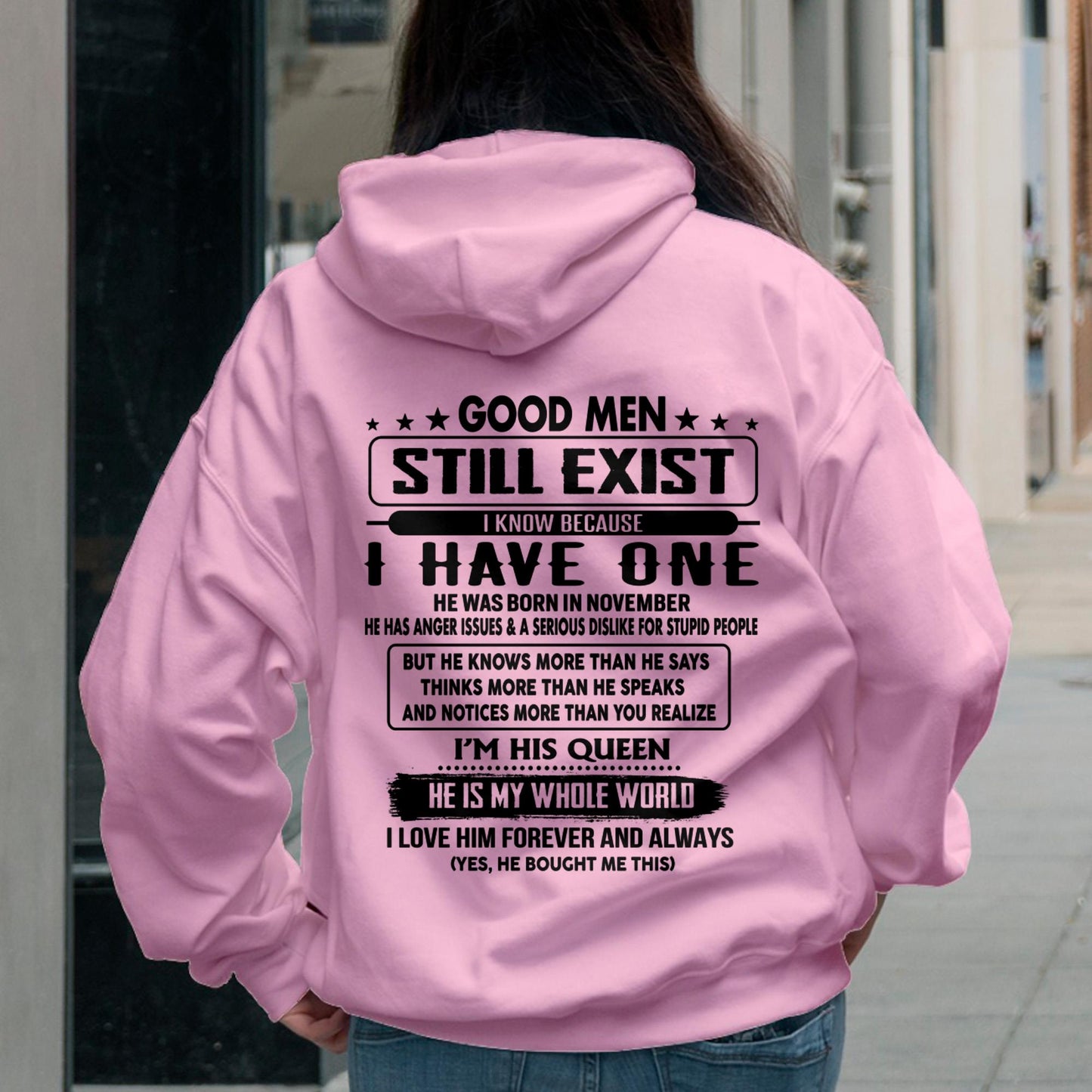 November - Good men Still Exist - gift for your girlfriend, wife from Husband - Ebil11 (SKU-GMSAU-11)