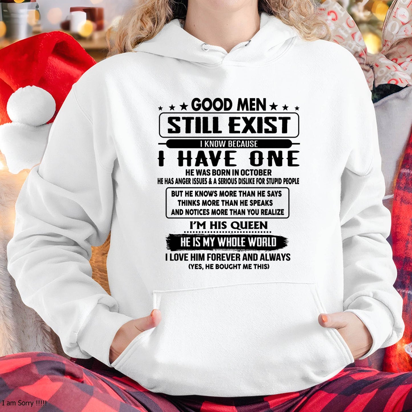 October - Good men Still Exist - gift for your girlfriend, wife from Husband - Ebil10 (SKU-GM-10)