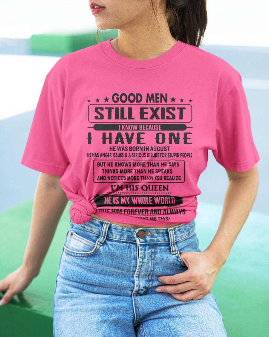 August - Good men Still Exist - gift for your girlfriend, wife from Husband - EBIL08 (SKU-GM-08)