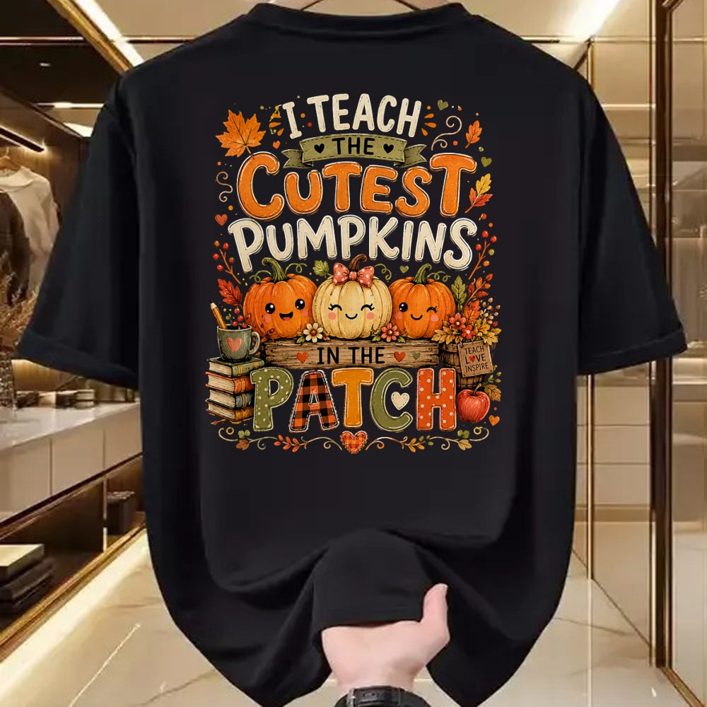 Best Teacher Shirt, Funny Teacher UnisexT-Shirt/Hoodie/Sweatshirt HLT00 - I Teach the Cutest Pumpkins in the Patch Teacher Fall T-Shirt