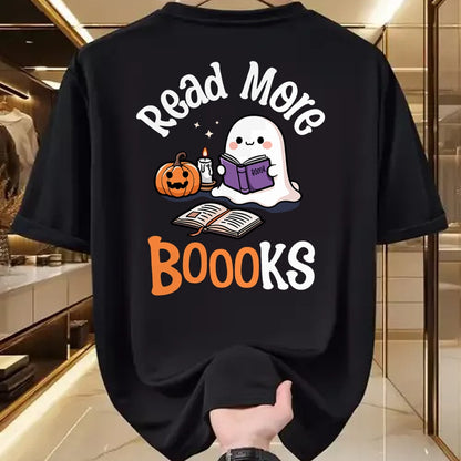 Best Teacher Shirt, Funny Teacher UnisexT-Shirt/Hoodie/Sweatshirt HLT00 - Halloween Ghost Reading Read More Books Librarian Teacher T-Shirt