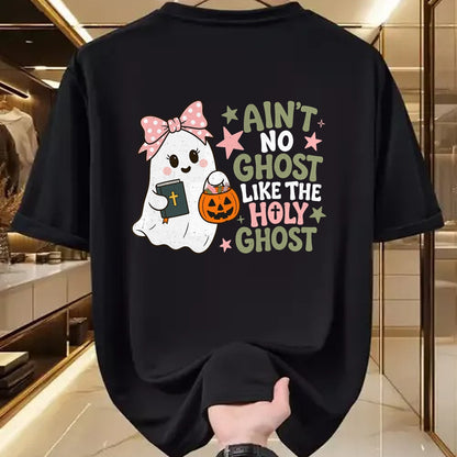 Best Teacher Shirt, Funny Teacher UnisexT-Shirt/Hoodie/Sweatshirt HLT00 - Ain't No Ghost Like The Holy Ghost Spooky Teacher Halloween T-Shirt