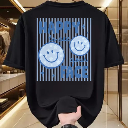 Best Teacher Shirt, Funny Teacher UnisexT-Shirt/Hoodie/Sweatshirt HLT00 - Happy to See Your Face Smile Face Teacher Kid Back to School T-Shirt