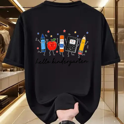 Best Teacher Shirt, Funny Teacher UnisexT-Shirt/Hoodie/Sweatshirt HLT00 - Back to School Teachers Doodles Crayon Hello Kindergarten T-Shirt