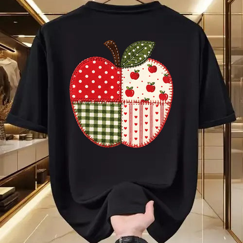 Best Teacher Shirt, Funny Teacher UnisexT-Shirt/Hoodie/Sweatshirt HLT00 - Apple Gingham Polka Dot Teacher Classroom Back to School T-Shirt