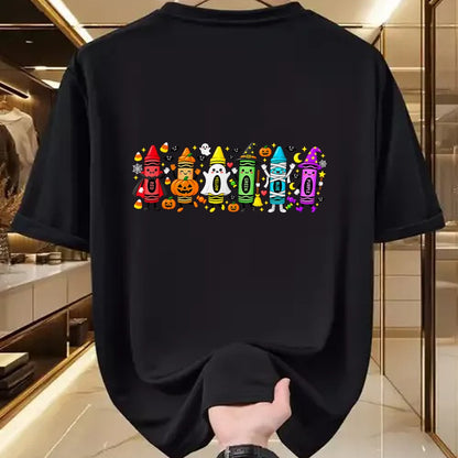 Best Teacher Shirt, Funny Teacher UnisexT-Shirt/Hoodie/Sweatshirt HLT00 - Halloween Crayons Teacher Spooky Teacher T-Shirt