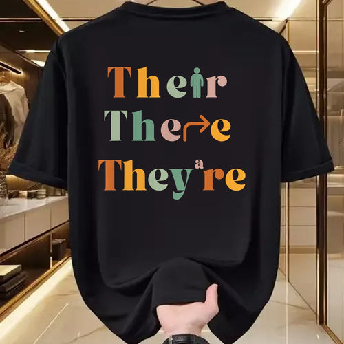 Best Teacher Shirt, Funny Teacher UnisexT-Shirt/Hoodie/Sweatshirt HLT00 - Their There They're Funny English Teacher Gramma Police Joke T-Shirt