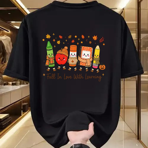 Best Teacher Shirt, Funny Teacher UnisexT-Shirt/Hoodie/Sweatshirt HLT00 - Fall in Love with Learning Teacher Classroom Women Kids T-Shirt