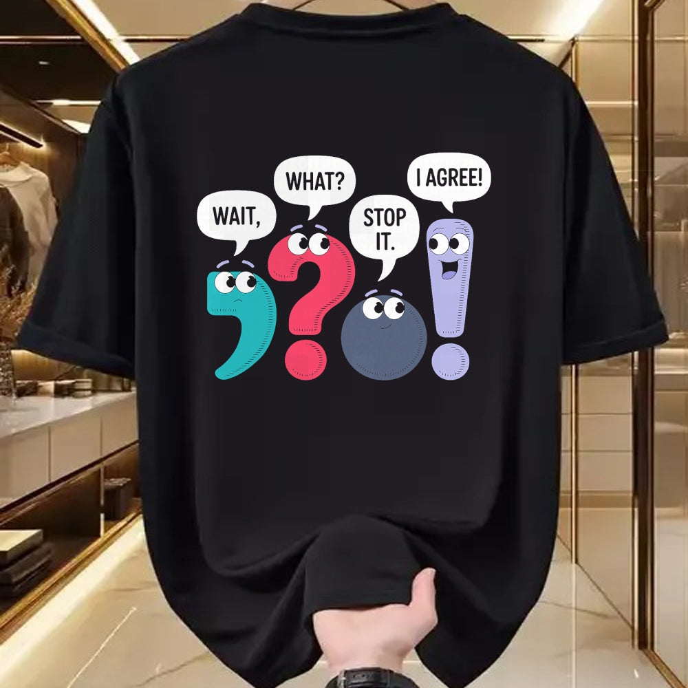 Best Teacher Shirt, Funny Teacher UnisexT-Shirt/Hoodie/Sweatshirt HLT00 - Wait What Stop It I Agree Funny Punctuation Grammar Teacher T-Shirt