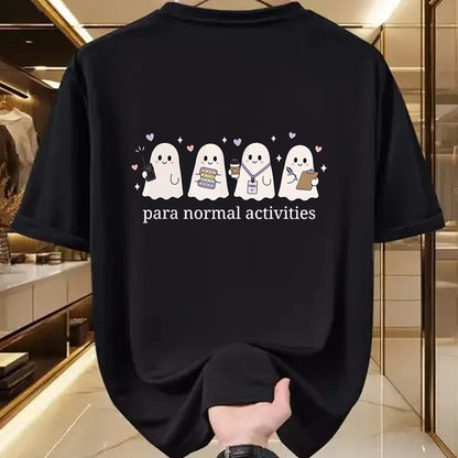 Best Teacher Shirt, Funny Teacher UnisexT-Shirt/Hoodie/Sweatshirt HLT00 - Ghost Cute para Normal Activities SPED Teachers Halloween T-Shirt