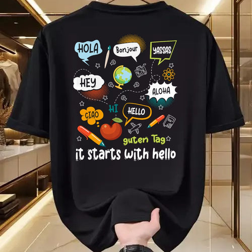 Best Teacher Shirt, Funny Teacher UnisexT-Shirt/Hoodie/Sweatshirt HLT00 - Fri-Yay Happy Friday Funny Weekend Teacher Back to School T-Shirt, Men, Black, 3X-Large
