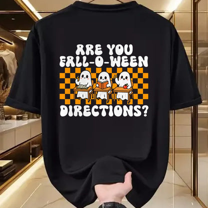 Best Teacher Shirt, Funny Teacher UnisexT-Shirt/Hoodie/Sweatshirt HLT00 - Halloween Teacher are You Fall-O-Ween Directions Spooky T-Shirt