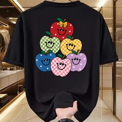 Best Teacher Shirt, Funny Teacher UnisexT-Shirt/Hoodie/Sweatshirt HLT00 - Retro 90s Teacher Apples T-Shirt