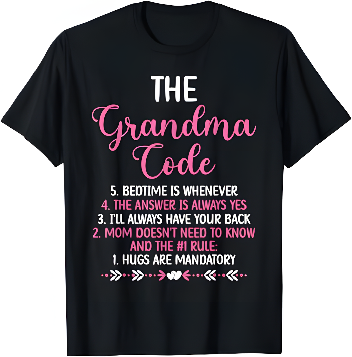 THE GRANDMA CODE T SHIRT - From grandma EBIL00