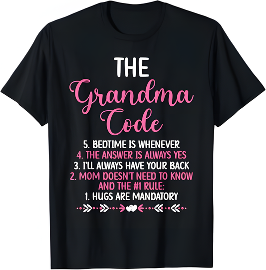 THE GRANDMA CODE T SHIRT - From grandma EBIL00