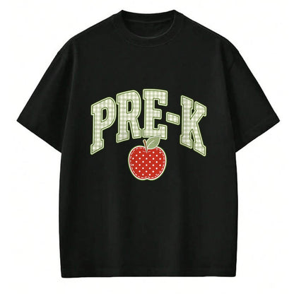 Best Teacher Shirt, Funny Teacher UnisexT-Shirt/Hoodie/Sweatshirt HLT00 - Vintage Pre-K Teacher Team Apple Gingham First Day of School T-Shirt