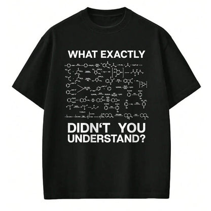Best Teacher Shirt, Funny Teacher UnisexT-Shirt/Hoodie/Sweatshirt HLT00 - Chemist Science What Exactly Didn't You Understand Chemistry T-Shirt Small