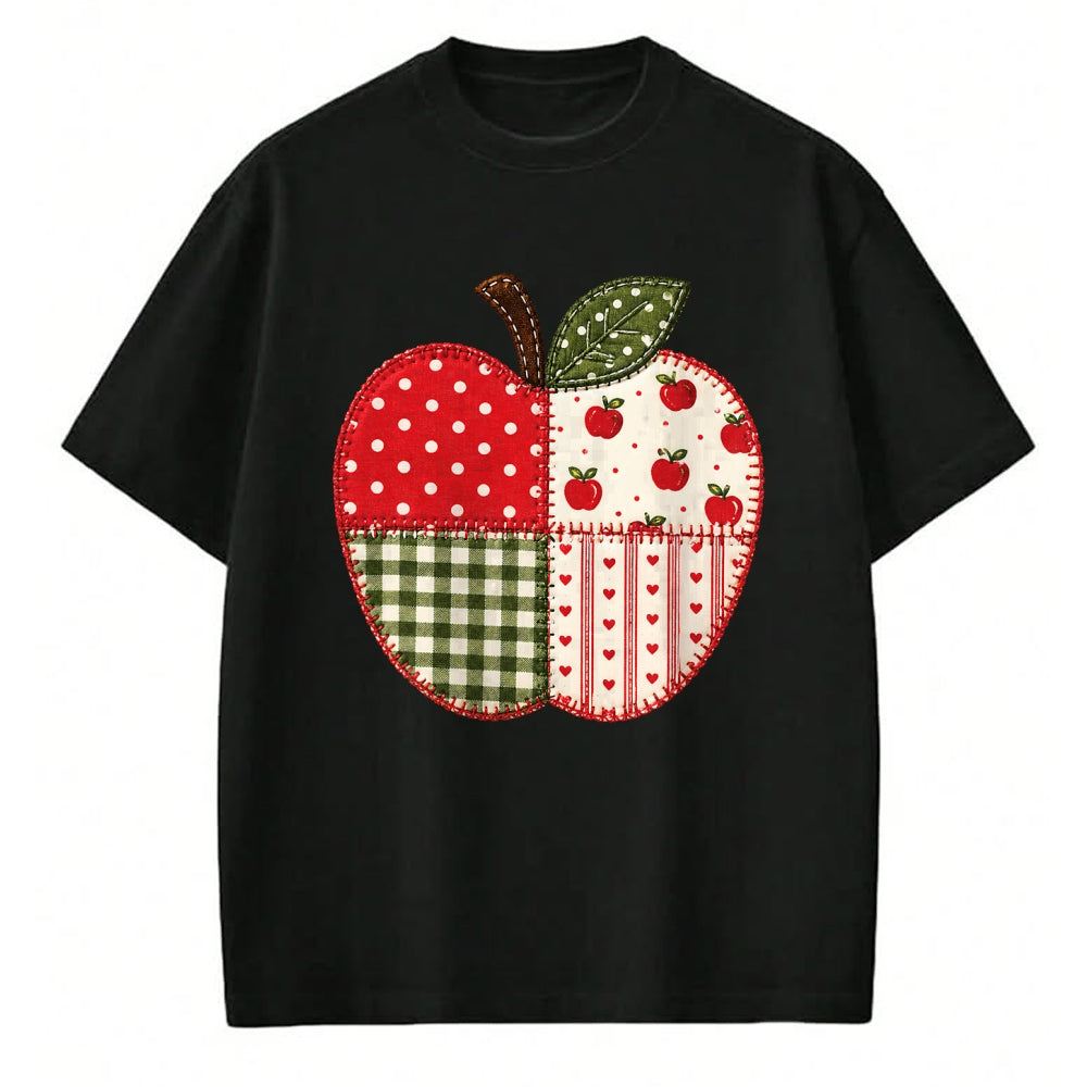 Best Teacher Shirt, Funny Teacher UnisexT-Shirt/Hoodie/Sweatshirt HLT00 - Apple Gingham Polka Dot Teacher Classroom Back to School T-Shirt