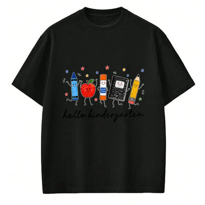 Best Teacher Shirt, Funny Teacher UnisexT-Shirt/Hoodie/Sweatshirt HLT00 - Back to School Teachers Doodles Crayon Hello Kindergarten T-Shirt