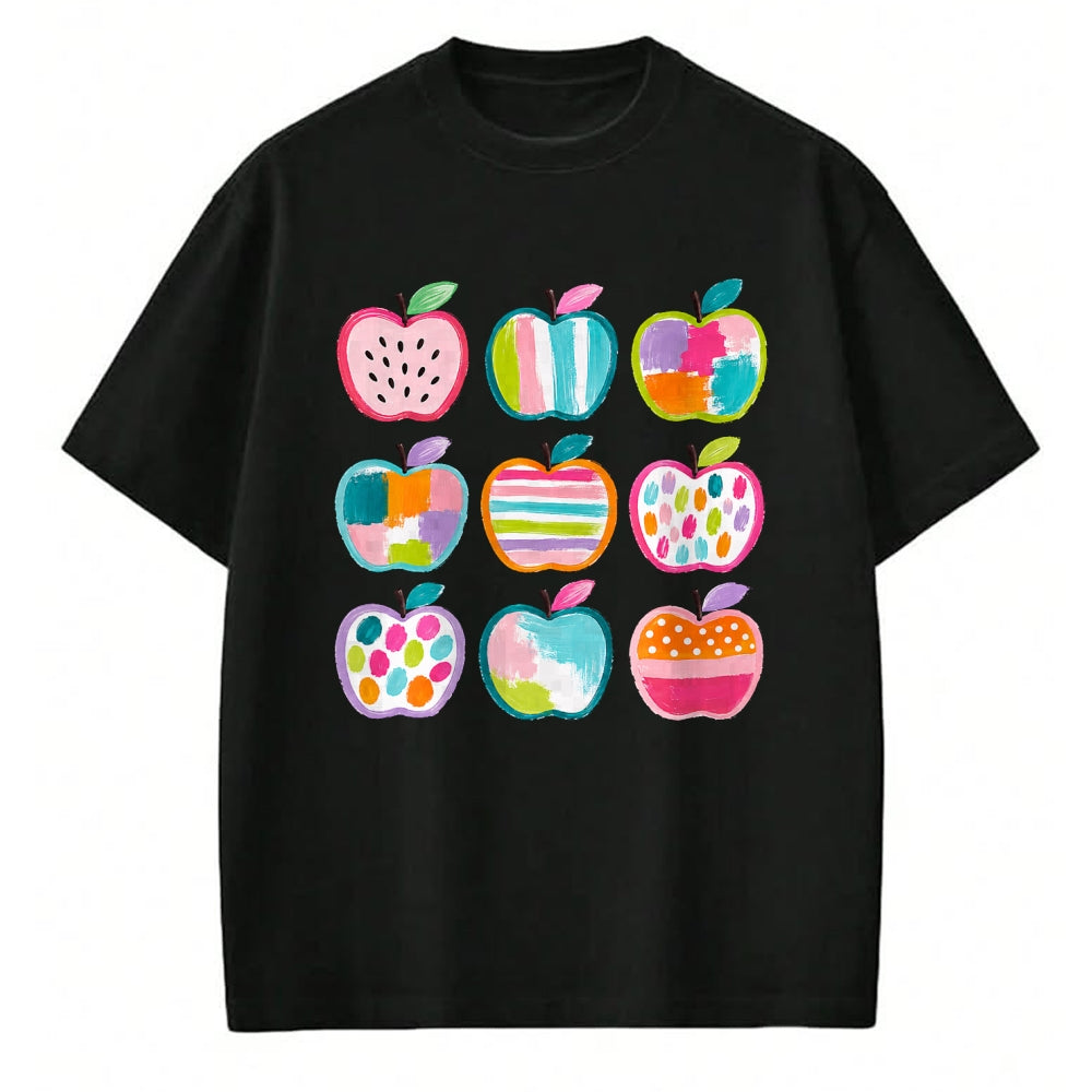 Best Teacher Shirt, Funny Teacher UnisexT-Shirt/Hoodie/Sweatshirt HLT00 - Preppy Art Apples Back to School Teacher Student Cute Apple T-Shirt