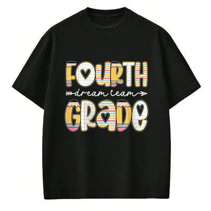 Best Teacher Shirt, Funny Teacher UnisexT-Shirt/Hoodie/Sweatshirt HLT00 - 4th Grade Dream Team Back to School Teacher Student Kids T-Shirt