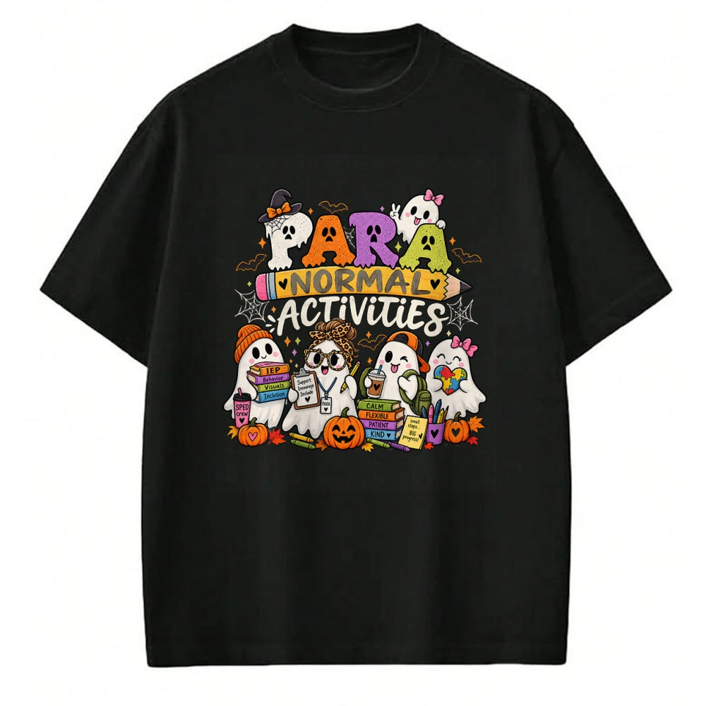 Best Teacher Shirt, Funny Teacher UnisexT-Shirt/Hoodie/Sweatshirt HLT00 - para Normal Activities SPED Teachers Ghost Fall Halloween T-Shirt (2)
