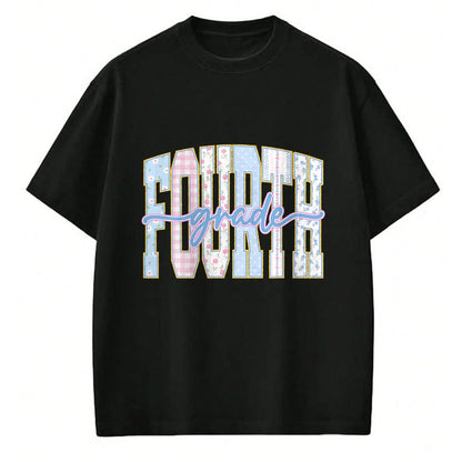 Best Teacher Shirt, Funny Teacher UnisexT-Shirt/Hoodie/Sweatshirt HLT00 - Preppy Fourth Grade Teacher 4th Grade Back to School Girls T-Shirt