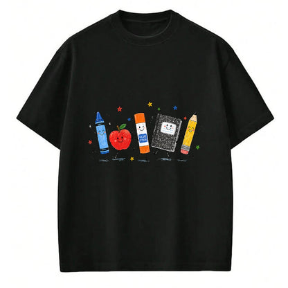 Best Teacher Shirt, Funny Teacher UnisexT-Shirt/Hoodie/Sweatshirt HLT00 - Cute School Supplies Back to School Teacher Student Doodle T-Shirt
