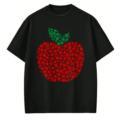 Best Teacher Shirt, Funny Teacher UnisexT-Shirt/Hoodie/Sweatshirt HLT00 - Apple Dot Pattern Art Teacher Appreciation Men Women Humor T-Shirt