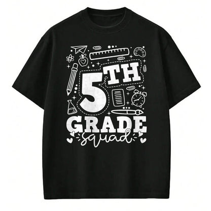 Best Teacher Shirt, Funny Teacher UnisexT-Shirt/Hoodie/Sweatshirt HLT00 - Back to School 5th Fifth Grade Squad Teacher Kid T-Shirt
