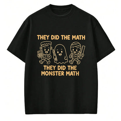 Best Teacher Shirt, Funny Teacher UnisexT-Shirt/Hoodie/Sweatshirt HLT00 - Cute Funny They Did The Monster Math Teachers Halloween T-Shirt (3)